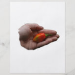 Hand Holding One habanero Hot Pepper Flyers