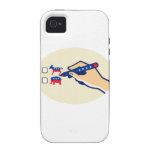 Hand Holding Pen Voting American Election casemate cases