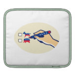 Hand Holding Pen Voting American Election ipad sleeves