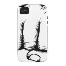 Hand in fist punching from front iPhone 4 covers