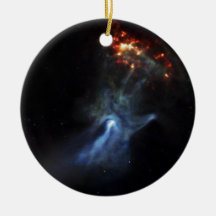 Hand In Space Christmas Tree Ornaments
