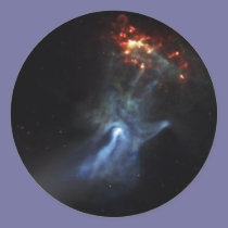 Hand In Space stickers