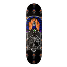 Hand of Hamsa feat: Tree of Life 2 Skateboard