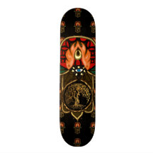Hand of Hamsa feat: Tree of Life Skateboard Decks
