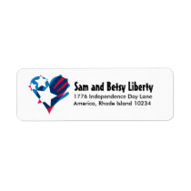 Hand Over Your Heart Address Label labels
