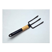 Hand pitch fork personalized announcements