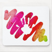 hand print mouse mat
