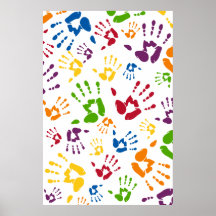 Hand Print Poster