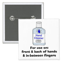 Hand Sanitizer Directions Pins