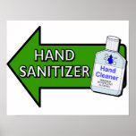 Hand Sanitizer Restroom Sign Print