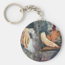 Hand Study By Edgar Degas Keychains