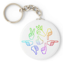 Hand Talk Keychain 2