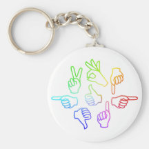 Hand Talk Keychain 2