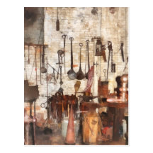 Hand Tools in Machine Shop Post Cards