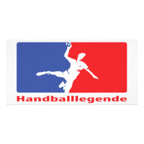 Handball Legende icon Custom Photo Card