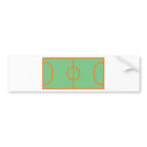 handball playing field icon bumper stickers