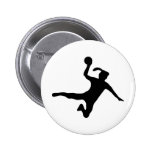 handball spielerin frauenhandball pinback buttons