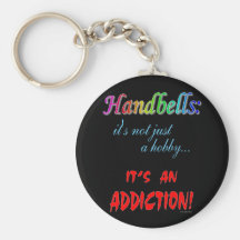 Handbell Addiction Keychain