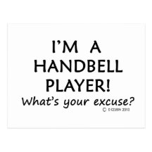 Handbell Player Excuse Post Card