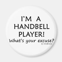 Handbell Player Excuse Refrigerator Magnets