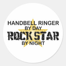 Handbell RInger Rock Star by Night Sticker