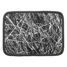 Handdrawn scribbly lines Black White Grey Organizer