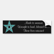 Handfasting Invitation Set Bumper Sticker