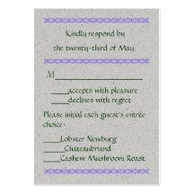Handfasting Response Cards Business Cards