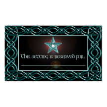 Handfasting Setting reservation cards Business Card Templates