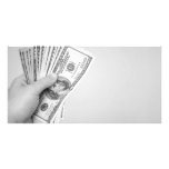 Handful of Money Photo Cards