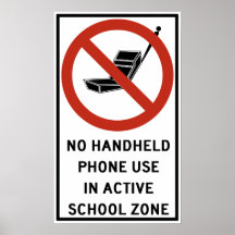 Handheld Phone Use Prohibited Print