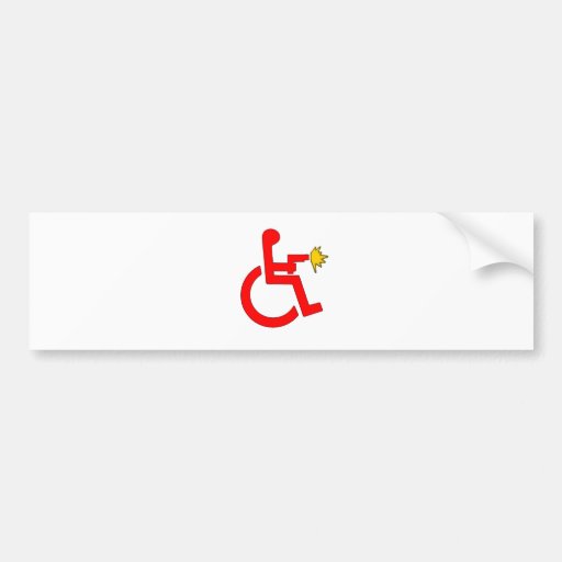 Handi-Cap_in_your_Ass Bumper Sticker