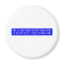 HANDICAP PARKING PHRASES 2 REFRIGERATOR MAGNETS