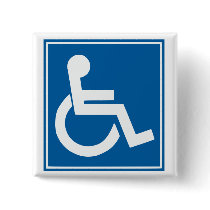 Handicap Sign Pins