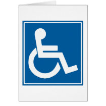 Handicap Sign Greeting Cards