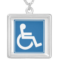 Handicap Sign Necklaces