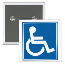 Handicap Sign Pins