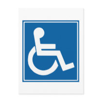 Handicap Sign Post Cards