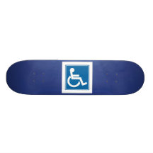 Handicap Sign Skateboard