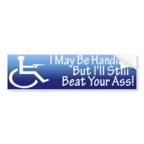 Handicap Warrior Bumper Sticker