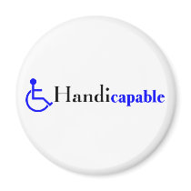 Handicapable (Wheelchair) Refrigerator Magnet