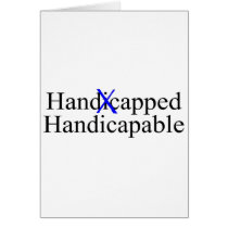 Handicapped Handicapable Greeting Card