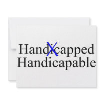 Handicapped Handicapable Invite