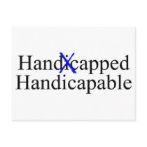 Handicapped Handicapable Post Card