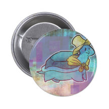 Handkerchief Turtle GRunge Button