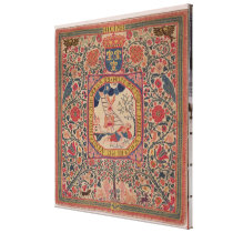 Handknitted carpet depicting Jacob's dream, Alsace canvas prints