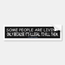 HANDLE BROKE/BECAUSE/GET OUT ALIVE BUMPER STICKER