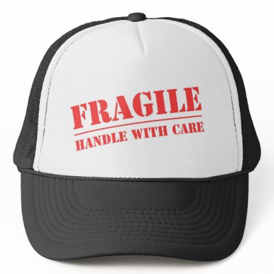 Handle with Care Mesh Hat by babyedge
