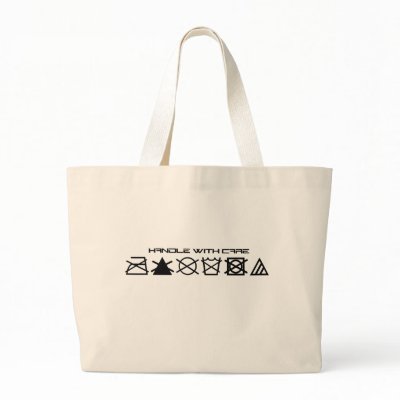 HANDLE WITH CARE JUMBO Bag by Larhalt