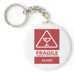 Handle with care keychains